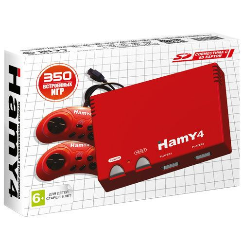 Приставка игровая 8-16 bit Hamy 4 Spider-man 350в1 синий поддержка SD