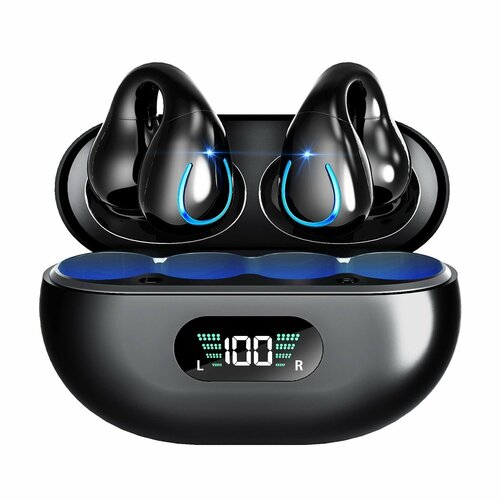Наушники Q71 OWS Bluetooth, клипсы черный