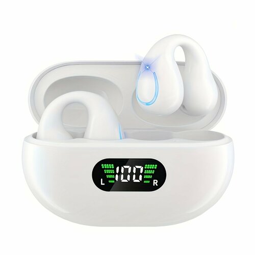Наушники Q71 OWS Bluetooth, клипсы белый