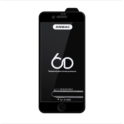 Защитное стекло Apple iPhone 17 Pro Max черный 6D Anmac тех.пак