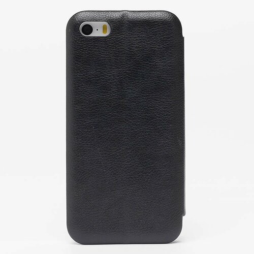 Чехол-книжка Apple iPhone 5/5S/SE черный горизонтальный Fashion Case - 3