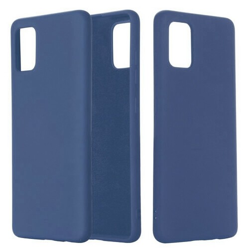 Накладка Samsung A51 темно-синий Silicone Case без лого