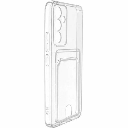 Накладка Huawei Nova 15 прозрачный с защитой камеры силикон С кардхолдером