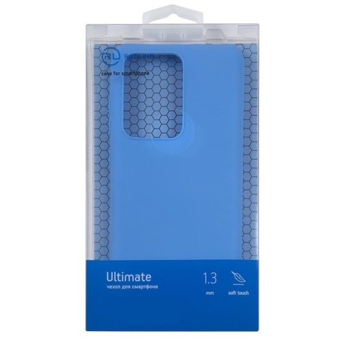 Накладка Realme C25/C25s голубой силикон RedLine Однотонный Ultimate