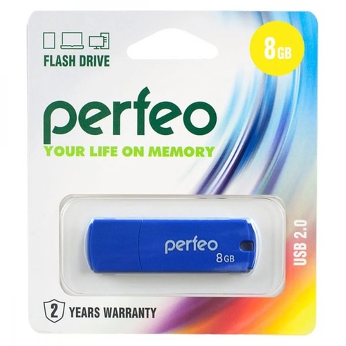 Флешка USB Perfeo 8GB C05 синий