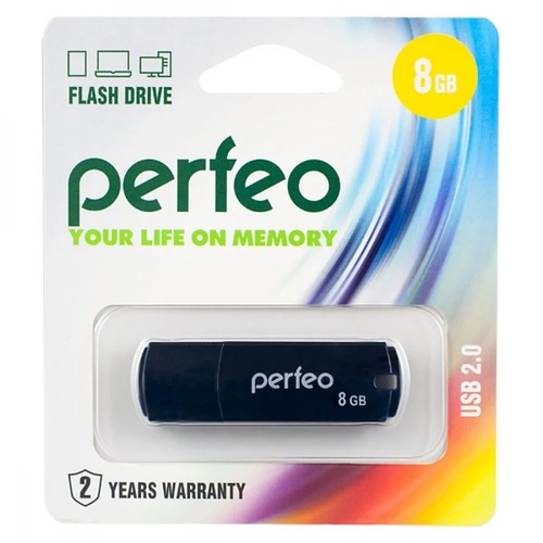 Флешка USB Perfeo 8GB C05 черный