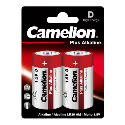 Батарейка Camelion LR20 BL2 щелочная