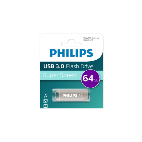 Флешка USB Philips 64GB IRON USB 3.0 серебро