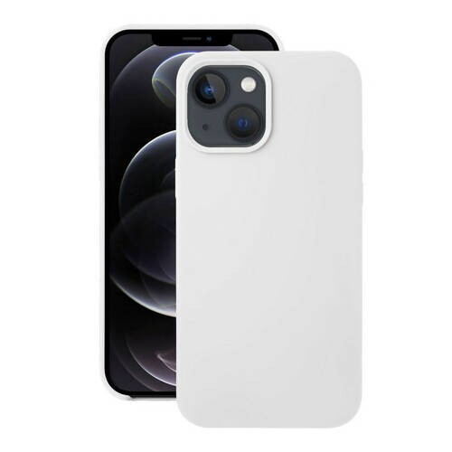 Накладка Apple iPhone 13 белый Silicone Case Full без лого