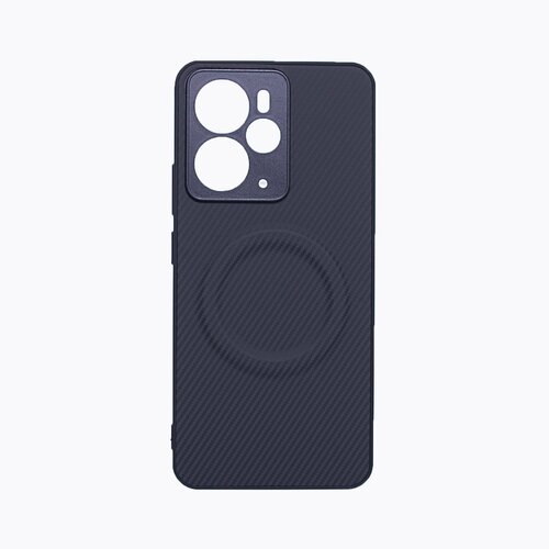 Накладка Huawei Pura 90 Pro черный магнитная силикон Карбон