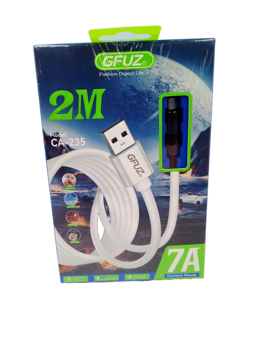 Кабель USB - Type-C GFUZ CA-235 силикон круглый 7.0A 2 м.