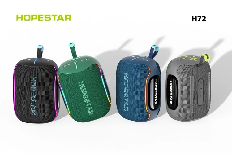 Колонка Бумбокс Hopestar H72 TF/AUX/USB/bluetooth LED подсветка черный