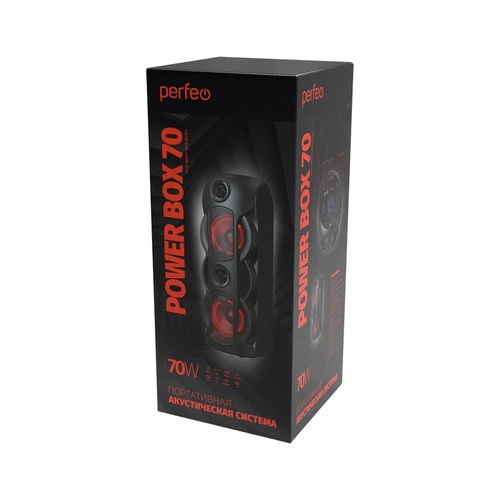 Колонка Напольная Perfeo Power Box 70 TF/AUX/Radio/USB/bluetooth 70Вт LED подсветка - 3