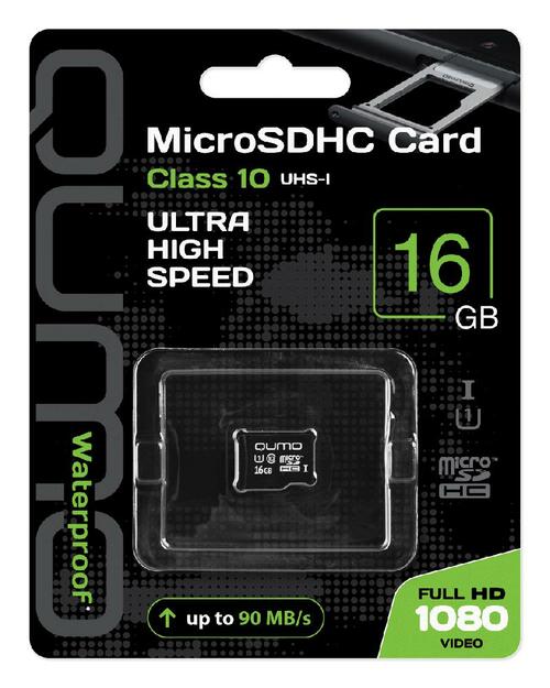 Карта памяти micro SD QUMO 16GB Класс 10 без адаптера