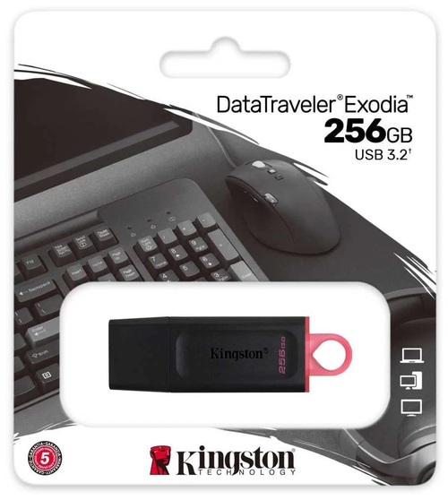 Флешка USB Kingston 256GB Exodia USB 3.0