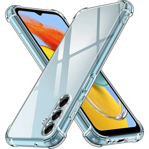 Накладка Samsung A25 прозрачный с защитой камеры силикон Противоударный