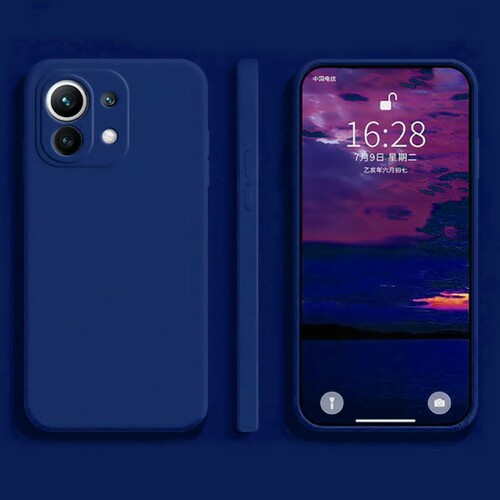 Накладка Xiaomi Poco X6/Redmi Note 13 Pro 5G синий Silicone Case Full без лого
