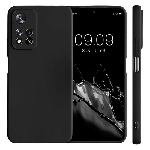 Накладка Xiaomi Redmi Note 11 Pro/Note 11 5G/Note 12 Pro 4G черный с защитой камеры Silicone Case без лого