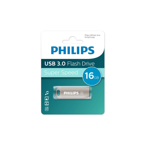 Флешка USB Philips 16GB IRON USB 3.0 серебро