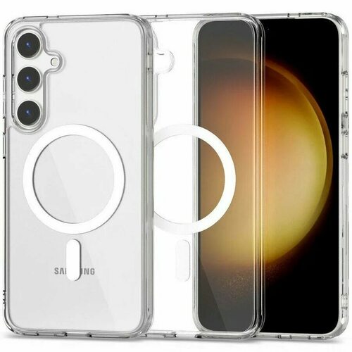 Накладка Samsung S26 Plus прозрачный силикон SafeMag