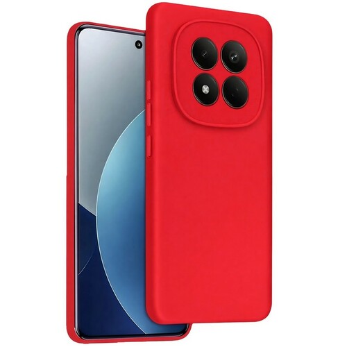 Накладка Xiaomi Redmi Note 15 Pro 4G красный Silicone Case Full без лого