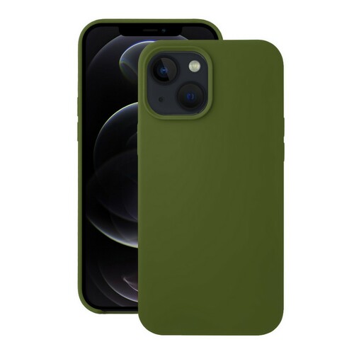 Накладка Apple iPhone 13 Pro Max хаки Silicone Case без лого