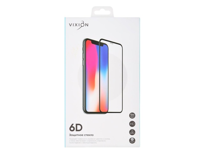 Защитное стекло Tecno Camon 19/19 Pro черный FullGlue Vixion - 2