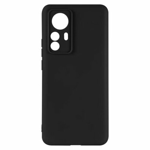 Накладка Xiaomi 12T/12T Pro черный с защитой камеры силикон iBox Однотонный Case