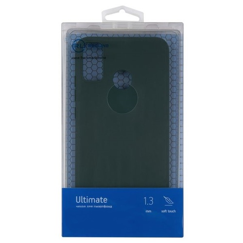 Накладка Samsung A07 черный с защитой камеры силикон RedLine Однотонный Ultimate