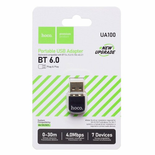 Адаптер Bluetooth HOCO UA100 6.0