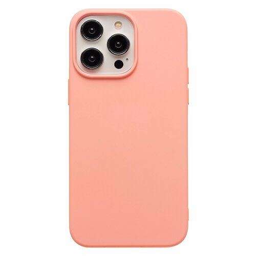 Накладка Apple iPhone 14 Pro Max светло-розовый Silicone Case Full без лого