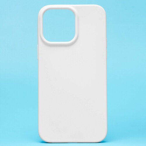 Накладка Apple iPhone 14 Pro белый Silicone Case Full без лого