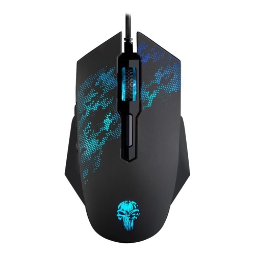 Мышь Smartbuy RUSH SBM-744G-K проводная оптическая игровая с подсветкой 3200 dpi черный 6 кнопок, бесшумные кнопки - 2