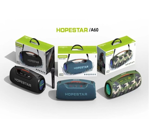 Колонка Бумбокс Hopestar A60 TF/AUX/USB/bluetooth 100Вт черный - 4