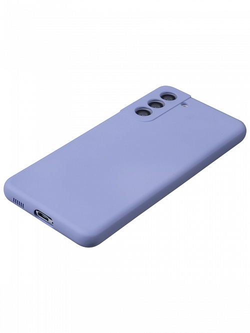 Накладка Samsung S21/S30 сиреневый Silicone Case Full без лого - 3