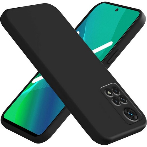 Накладка Xiaomi Redmi Note 11 Pro/Note 11 5G/Note 12 Pro 4G черный Soft Touch силикон Однотонный