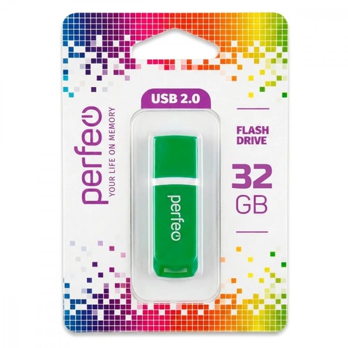 Флешка USB Perfeo 32GB C11 зеленый