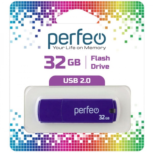 Флешка USB Perfeo 32GB C05 фиолетовый