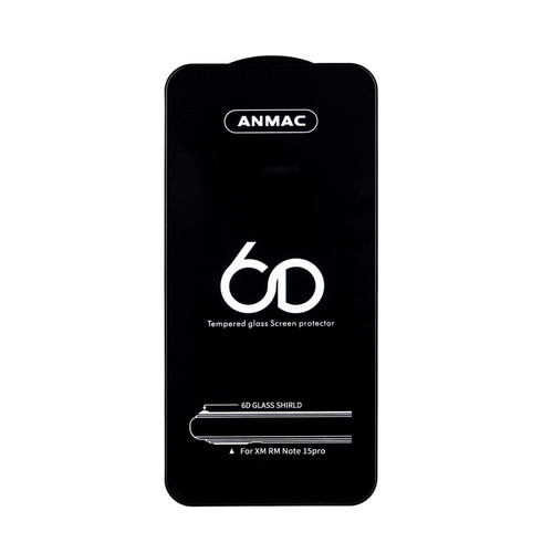 Защитное стекло Xiaomi Poco F7 5G/Redmi Note 15 Pro 5G черный 6D Anmac тех.пак