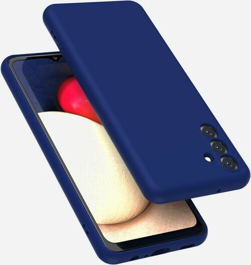 Накладка Samsung A54 темно-синий Silicone Case Full без лого