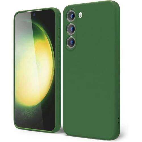 Накладка Samsung S23 зеленый Silicone Case без лого