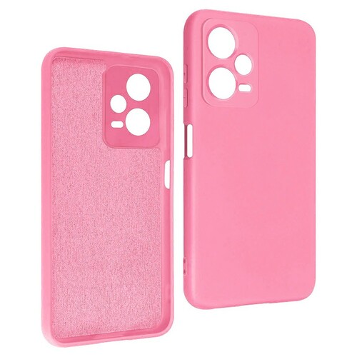 Накладка Xiaomi Poco X5 Pro/Redmi Note 12 Pro/12 Pro Plus розовый Silicone Case без лого