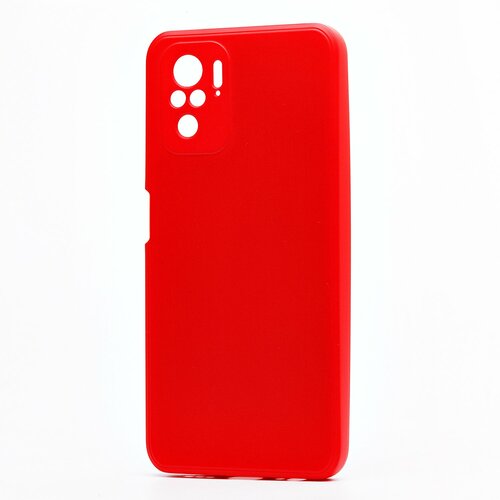 Накладка Xiaomi Redmi Note 10/10S/Poco M5S красный с защитой камеры Silicone Case Full без лого - 2