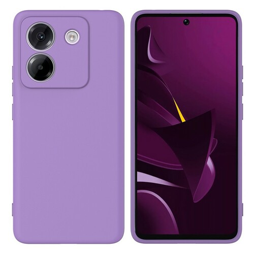 Накладка Xiaomi Poco M7 Pro 5G сиреневый Silicone Case Full без лого