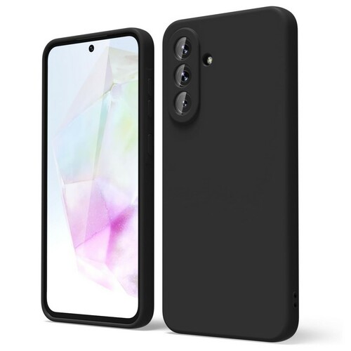 Накладка Samsung A37 черный Silicone Case Full без лого