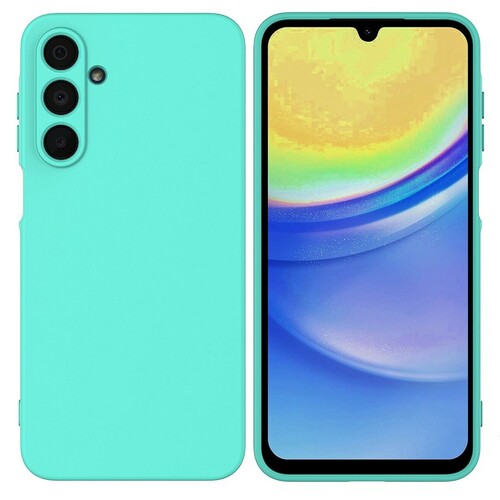 Накладка Samsung A26 бирюзовый Silicone Case Full без лого
