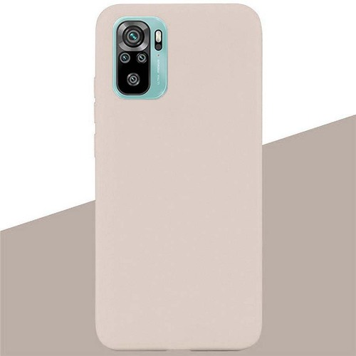 Накладка Xiaomi Redmi Note 10/10S/Poco M5S кремовый Silicone Case Full без лого