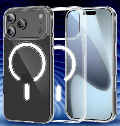 Накладка Apple iPhone 18 прозрачный силикон SafeMag