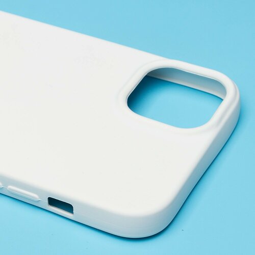 Накладка Apple iPhone 14 Plus белый Silicone Case Full без лого - 4