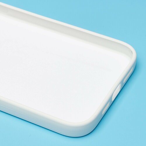 Накладка Apple iPhone 14 Plus белый Silicone Case Full без лого - 6